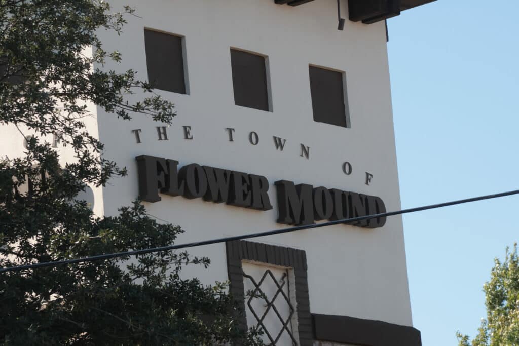 Flower Mound, North Texas sign