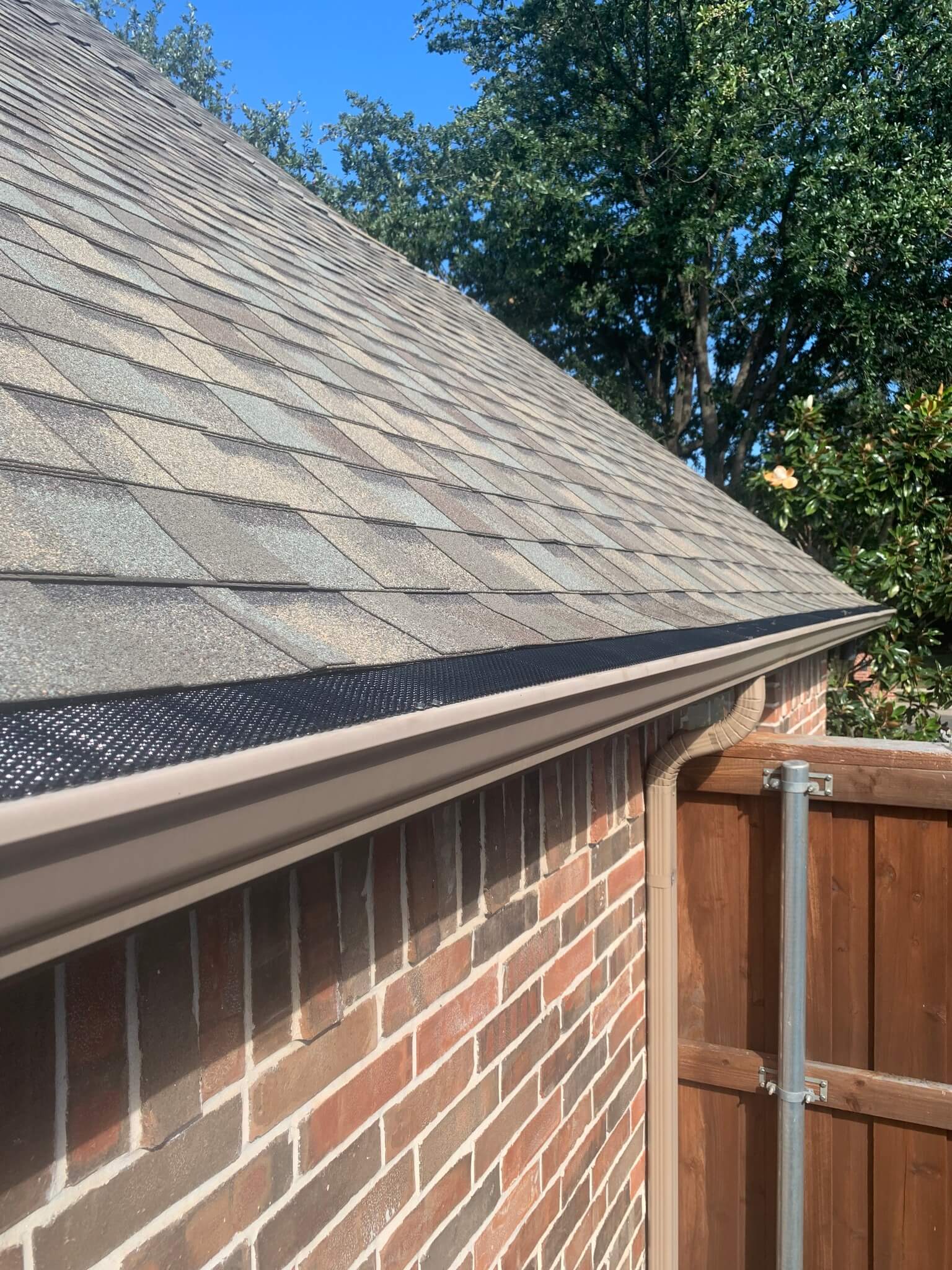 The gutter company finish work gutter